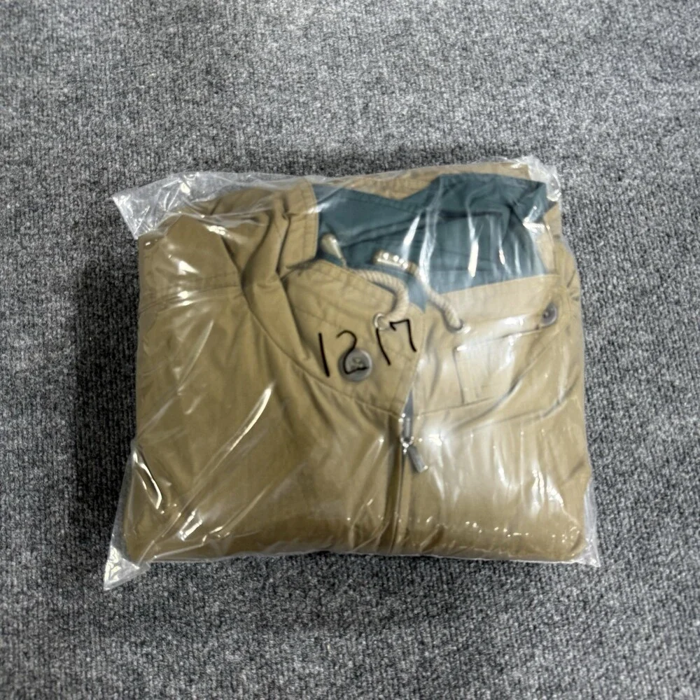 Vintage London Fog FOG Mens Jacket Tan Green Full Zip Bomber Windbreaker Korea